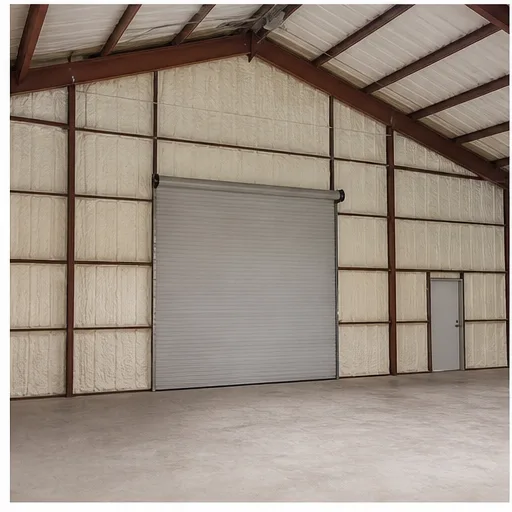Metal building spray foam insulation for condensation control in Yakima